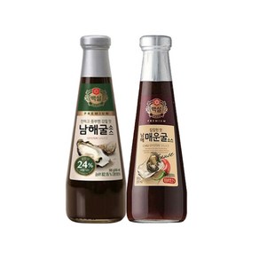 (상온)백설 남해굴소스350gx1개+남해 매운굴소스350gx1개, 350g, 1세트