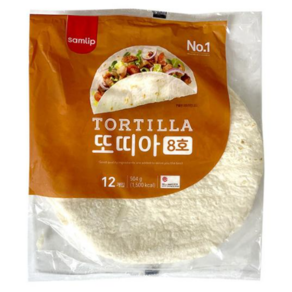 삼립 냉동 밀 또띠아 8호 504g, 4개