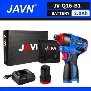 JAVN 16V 전기 드릴 스크루 드라이버 160Nm 임팩트 드라이버 무선 드릴 가정용 다기능 히트 전동 공구, 1개, 2) JVQ16B1  EU