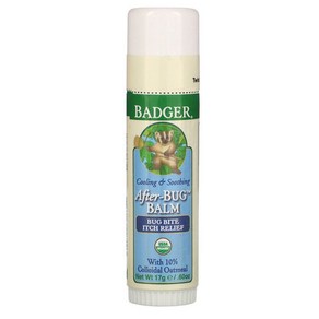 Badge Afte Bug Balm Bite Relief Stick 뱃져 애프터 버그 밤 바이트 릴리프 스틱 0.6oz(17g) 4팩, 17g, 4개