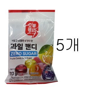 오늘좋은 과일캔디 제로슈거, 5개, 70g