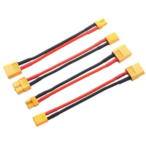 XT60 XT30 암수 변환 연장 커넥터 16AWG 15cm, XT60암-XT30암, 1개