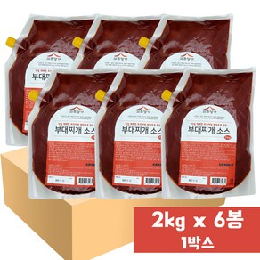 고추명가 부대찌개소스 2kg, 6개