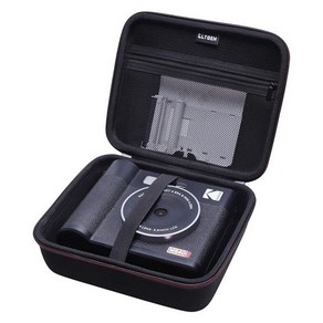LTGEM 포토 프린터 카메라용 하드 케이스 KODAK 미니 샷 4 ERA 4PASS 2-in-1 인스턴트 카메라 및 프린터와 호환, Black, Case fo Kodak Mini 2, 1개