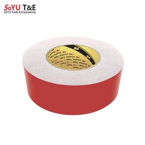 소유 폼 양면테이프 EVA PE 아크릴 쿠션 강력 백색 투명 12-50mm 폭, PE폼(백색) 1T x 50mm x 10M, 1개