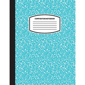 Classic Composition Notebook: (8.5x11) Wide Ruled Lined Pape Notebook Jounal (Sky Blue) (Notebook ... Papeback, Blank Classic