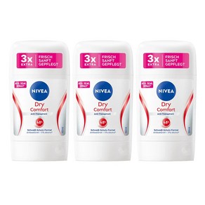 니베아 데오 스틱 드라이 컴포트, 3개, 50ml