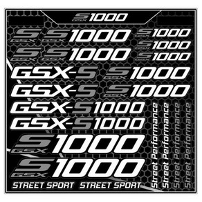 스즈키gsx-125 비닐 스즈키 GSXS 1000 스티커 데칼 GSX S1000 로고 키트, [08] 5, 1개