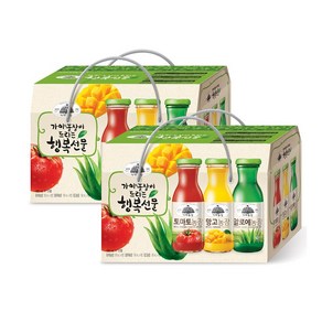 가야농장 행복음료세트, 24개, 180ml