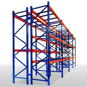 도디스 파렛트랙 공장 창고 랙 선반, 2800x1000, (연결형)2000, 2단, 1개, 블루/오렌지