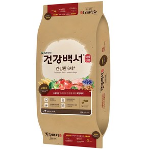 건강백서 강아지 기능성 사료, 시니어, 6kg, 1개