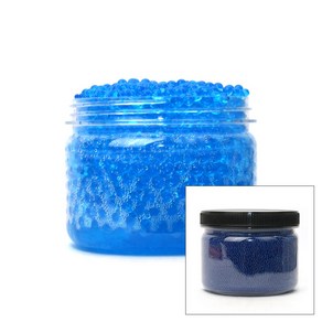 크리스탈볼 1.5mm 350g 케이스포함 파랑 워터젤 고흡수성수지 수정토 대체토양 수경재배 개구리알모양, 24000개, 0.013g