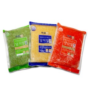 날치알 500g 레드 골드 그린 알밥 마끼 업소용, 1개