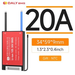 밸런서 포함 Daly BMS 방수 리튬 이온 배터리 관리 시스템 3.2V 3.7V 18650 리튬 Lifepo4 4S 12V 20A, 1) Li-ion 3.7V 3S 12V - 20A NT, 1개