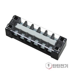 한영넉스 T-206 고정식 단자대 20A 6P 터미널 블럭 6핀 HYT-206 Position 단자 Fixed teminal block, 1개