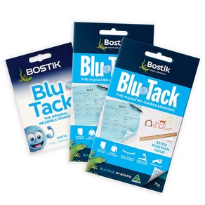[Bostik] 블루택 블루 75g 2개 + 화이트 호주산 신개념점착제