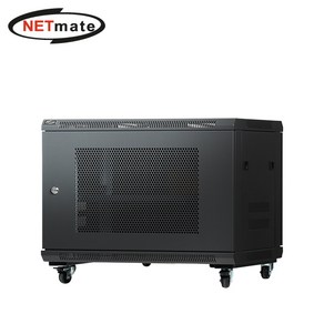 넷메이트 NM-H500PD 타공문 허브랙(블랙), 1개