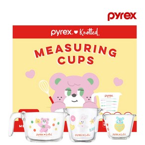 파이렉스 노티드 유리 계량컵 비커 250ml 500ml 1L 3P 세트, 1개