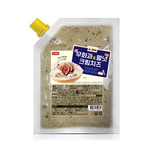 로젠치즈 무화과 월넛 크림치즈 1kg, 1개