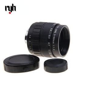 RYH 50mm F1.4 CCTV TV 무비 렌즈 + C 마운트 + 매크로 링 삼성 NX 카메라 NX1000 NX210 NX20 NX200 NX11 NX100 / NX5 / NX