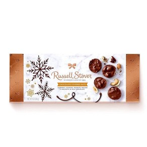 Russell Stove Chocolate Coveed Nuts Holiday Bowline Box 러셀 스토버 초콜릿 커버드 너트 홀리데이 볼라인 박스, 1개, 340.19g