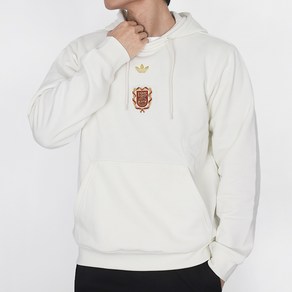 아디다스 기모 후드티 바이에른 뮌헨 125주년 애니버서리 Hoodie 화이트-골드 로고