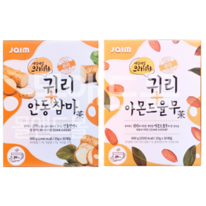 자임 으라차차 귀리아몬드 율무차 30포 +귀리 안동 참마차 30포, 600g, 1개