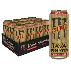 Monster Energy Java 300 트리플 샷 로버스트 커피 크림 12팩