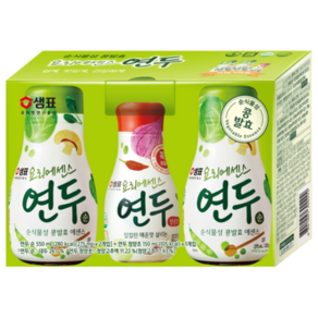 샘표 연두순 275ml x 2p + 연두 청양초 150ml 조미료 세트, 320g, 1세트