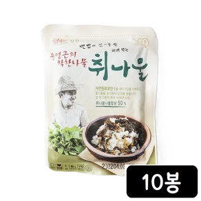 윤영근의 착한나물 맨밥에 비벼먹는 나물 취나물, 10개, 80g