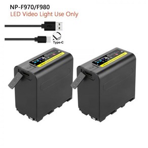 Probty 10800mAh NPF980 NPF970 NPF960 NP F970 배터리USB 충전 출력 포함 소니 PLM100 CCDTRV35 MVCFD91 MC1500C용