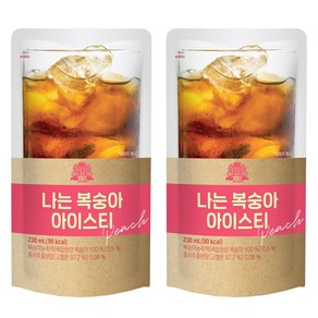 태웅 나는 복숭아아이스티 230mL x 40개 편의점커피 파우치