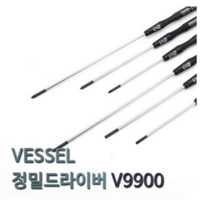 베셀 9900 정밀 일자 드라이버 A03 3 x 100 mm, 3개