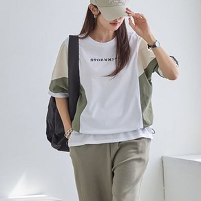 [나크21] (55~88) 스포티한 라운드넥 티셔츠 NK52-TS-14