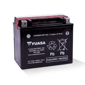 [유아사]에스와이임(SYM) 보이저250(GTS125) - YTX12-BS 배터리, 1개