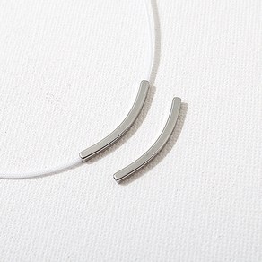 비즈아이 [8-021-04]써지컬스틸 파이프 사각곡선바 대2x24mm 1개
