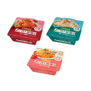 [본사직영] Chefood 2분 컵스파게티 3종 3개 기획, 120g