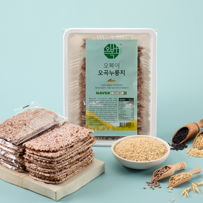 오복이 국내산 햅쌀 수제 현미누룽지, 3개, 500g, 오곡(500g x 3팩)