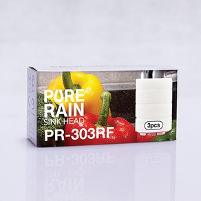 퓨어레인 PR-303RF 주방용 헤드 리필 필터 1BOX 3개입 / 핸들용 리필 필터 1box, 머리용 리필 필터(303RF)_LB198, 1세트, 혼합