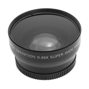 Professional 0.45x 고화질 광각 렌즈 매크로 부분 58mm 렌즈 필터 스레드가있는 DSLR 카메라에 적합합니다.