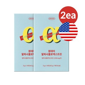 데이즈온 원데이 알파시클로덱스트린 알파CD 파인애플맛 2박스, 42g, 2개