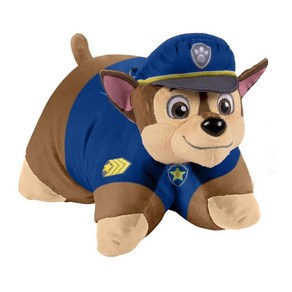 Pillow Pets Nickelodeon Paw Patol 체이스 경찰견 40.6cm(16인치) 봉제 동물 인형, 퍼피 구조대 체이스, 1개