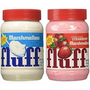 Mashmallow Fluff Two Pack - Oiginal and Stawbey 마시멜로우 플러프 2팩 - 오리지널 스트로베리, 2개, 212g