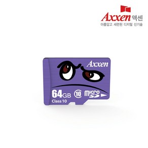 액센 캐릭터 UHS-I Class10 Mico SD카드 100MB/s 64GB, 1개