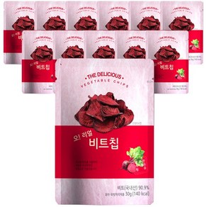 명성식품 오 리얼 비트칩 건강 야채칩, 12개, 30g