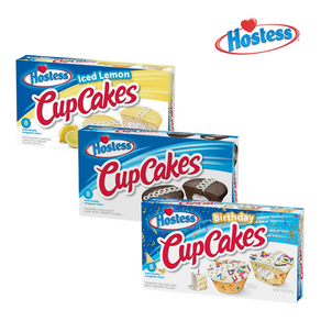 [Hostess] [Mix & Match] 미국 호스티스 Hostess 컵케이크 3종 레몬 초코 버스데이 Hostess Ceamy Sponge Cake, 03 버스데이 컵케이크 8개입, 1개