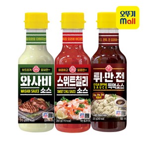 오뚜기 와사비소스 310g+스위트칠리소스 350g+튀만전찍먹소스 320g, 1개