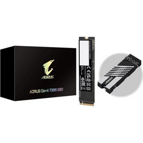 기가바이트 AORUS Gen4 7300 SSD 1TB PCIe 4.0 NVMe M.2 내장 솔리드 스테이트 하드 드라이브읽기 속도 7300MBs 쓰기 6000MBs AG4731, 1개