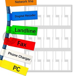 케이블 라벨 스티커 라벨지 A4 사이즈 1+1