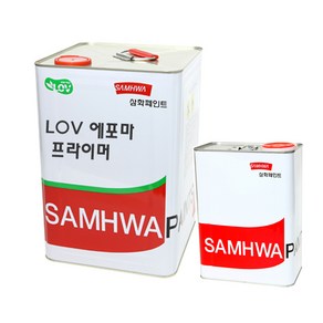 삼화페인트 철재용 에폭시페인트 LOV 에포마 프라이머, 1개, 16L, 적청색